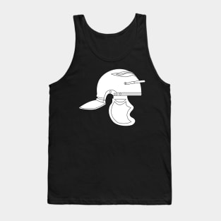 White Imperial Roman Helmet (Galea) Tank Top